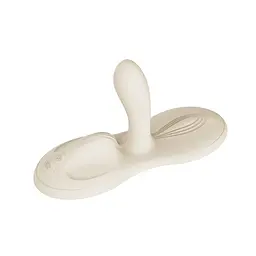 Sit-on-top смарт-вібратор Zalo - Flora Smart Vibrating Pad Ivory White, 9 моторів