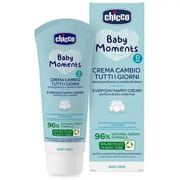 Дитячий крем Chicco Baby Moments захисний щоденний з патенолом під підгузок 100 мл (11641.00) - мініатюра 3