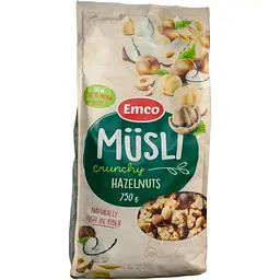 Мюслі Emco Hazelnuts з фундуком 750 г