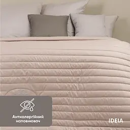 Двостороннє покривало Ideia Royal бежевий та сірий 240 х 220 см (8-34585 сірий/беж) - мініатюра 2