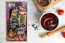 Чіпси Норі Tao Kae Noi Grilled Seaweed Big Roll BBQ Sauce Flavor 9шт х 3г - мініатюра 2
