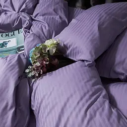 Набір наволочок Moon&Star Satin Stripe Soft Lilac 50х50 см 2 шт - мініатюра 4
