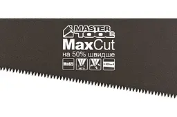 Ножівка ручна MasterTool по дереву 400 мм 7T х 1" потрійне заточення з тефлоновим покриттям - мініатюра 2