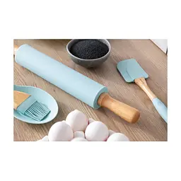 Качалка ARDESTO Tasty baking 43,5 см Silicon/Wood Tiffany Blue (AR2323T) - миниатюра 5