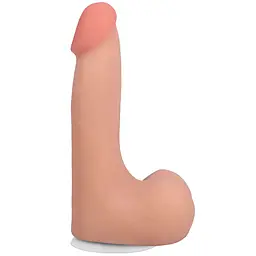 Фалоімітатор Doc Johnson The Realistic Cock ULTRASKYN 7 Inch with Balls Vanilla