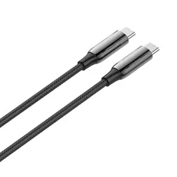 Дата кабель USB-C to USB-C 1.0m (PVC+Aluminum Alloy) (PD Fast Charging 240W) 5А black ColorWay (CW-CBPDCC069-BK) - мініатюра 5