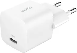 Зарядний пристрій мережевий 25Вт USB-С PD PPS білий Belkin teh0018804