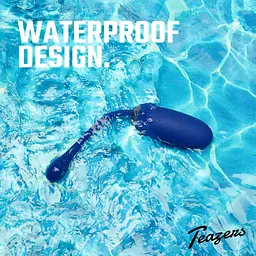 Віброяйце Teazers Egg with Remote, 18.5 см (синій) - мініатюра 9
