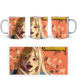 Кухоль GeekLand Chainsaw Man Людина Бензопила Павер CM 02.29 330 мл білий - мініатюра 3