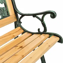 Лавка для саду Chomik GARDEN LINE PAOLA з декоративною спинкою - мініатюра 9