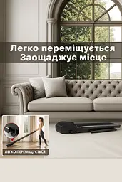 Складана бігова доріжка 3-в-1 з пультом та LED-дисплеєм - мініатюра 6