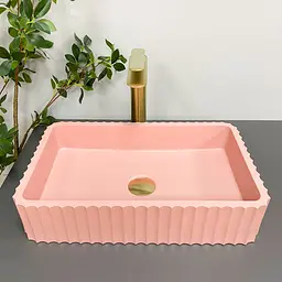 Умивальник VBI Florentia pink matt накладний VBI-015005, Цветной - мініатюра 3