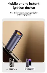 Портативний USB Type-C запальник з вітрозахистом - мініатюра 8