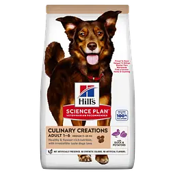 Сухий корм для дорослих собак середніх порід Hill's SP Adult Medium Breed Culinary Creations із качкою