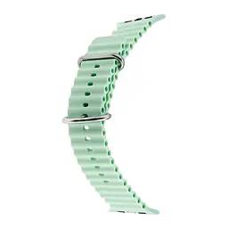 Ремінець Apple Watch Silicone Ocean Band Ultra 42/44/45/46/49 mm Tea Зелений - мініатюра 2
