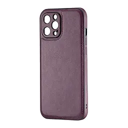 Чохол Jinduka Leather Protected Camera iPhone 12 Pro Max Purple