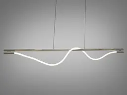 Люстра стельова LED Diasha 9609-L1600CH Шланг, 20W, срібляста, регульована висота, для ресторану та інтер'єру - мініатюра 2
