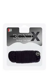 Мотузка для бандажа Bondx Love Rope 10m, Black, Чорний - мініатюра 2