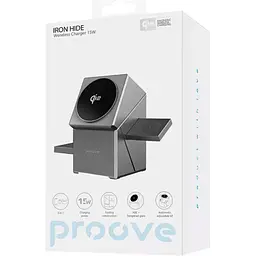 Бездротовий зарядний пристрій Proove Iron Hide 3in1 Gray (WSIH15000003) [115582] - мініатюра 6