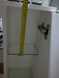 Дзеркало для ванної ПіК Альба 0165 праве з шафкою 65 см Білий 30412 - мініатюра 4