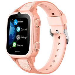 Смарт годинник-телефон дитячі Wonlex CT21 з відеодзвінком WI-FI GPS SIM-карта Pink (18556) - мініатюра 2