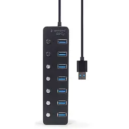 Концентратор Gembird USB 3.0 7 ports (UHB-U3P7P-01) - мініатюра 4