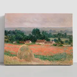Інтер'єрна картина Стіг сіна в Живерні, Клод Моне, Claude Monet, Haystack at Giverny, інтер'єрний декор, 45×60 см (id6892)