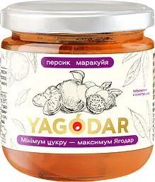 Джем з низьким вмістом цукру Yagodar Персик з маракуйя 210 г