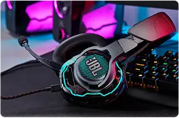 Ігрові навушники JBL Quantum One Black [JBLQUANTUMONEBLK] [69957] - мініатюра 9