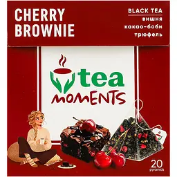 Чай чорний Tea Moments Cherry Brownie 20 шт. x 1.8 г - мініатюра 2