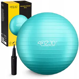 М'яч для фітнесу (фітбол) 4FIZJO 85 см Anti-Burst Mint (P-5905973404839)