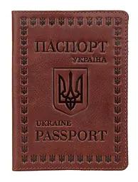 Шкіряна обкладинка на паспорт SHVIGEL 9,5х13,5 см acs0015141