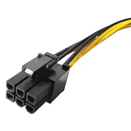Кабель живлення для відеокарти ATX 6pin на 8pin, M/M 50см - мініатюра 2