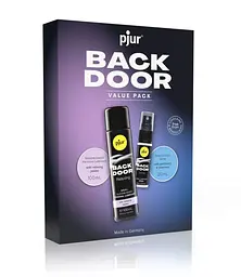 Подарунковий набір pjur BACK DOOR Value Pack: силіконове мастило 100 мл та розслаблюючий спрей 20 мл Pjur SX0672 99439
