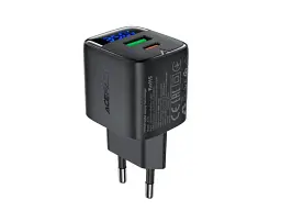 Мережевий зарядний пристрій Acefast A116 35 W GaN Black (6974316284468)