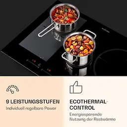 Вбудована варильна індукційна поверхня Klarstein Delicatessa 77 Hybrid Чорний (10033023) - мініатюра 5