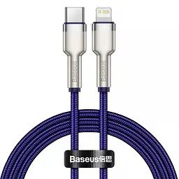 Кабель Baseus Cafule Metal USB-C to Lightning PD 20W 1m Purple (CATLJK-A05) [169508]