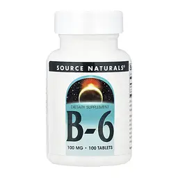 Вітамін B6 Source Naturals 100 мг (Vitamin B-6) - 100 таблеток