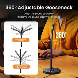 Настільний мікрофон UGREEN CM564 Desktop USB Microphone(UGR-90416), Black (UGR-90416) - мініатюра 5