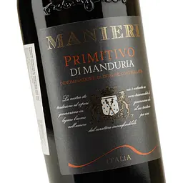 Вино Manieri Primitivo di Manduria, червоне, сухе, 0.75 л - мініатюра 5