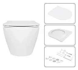 Набір Qtap Nest 4 в 1 підвісний унітаз Jay Ultra Quiet 520x360x320 + комплект інсталяції QT07335175W48180 - мініатюра 7