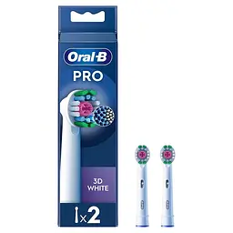 Насадка для зубної електрощітки Braun Oral-B Pro 3D Білий EB18pRX (2 шт.)