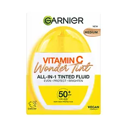 Тональний флюїд для обличчя Garnier Wonder Tint натуральний відтінок з вітаміном С з з фактором захисту SPF50 40 мл - мініатюра 10