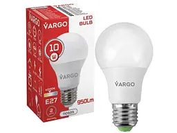 Лампа світлодіодна VARGO 10W E27 4000K A60 220V (V-110505)