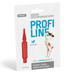 Каплі ProVET Profiline для собак до 4 кг 1 піпетка 0.5 мл інсектоакарицид - мініатюра 5