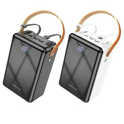 Зовнішній акумулятор Borofone BJ32 Terra fully compatible 80000mAh білий - мініатюра 3