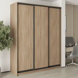 Шафа-купе тридверна MebelStar Комбо BG 3ДСП 190x45x240 см Дуб сонома (MBS-9449)