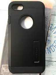 Чохол протиударний із підставкою Spigen Tough Armor 2 (054CS22216) для iPhone 7/8 Чорний: Black - мініатюра 4