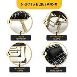 Розкладне ліжко (розкладачка) з оксамитовим матрацом і подушкою LEOBRO (LB-FB-B3-PAT) - мініатюра 7