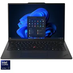 Ноутбук Lenovo ThinkPad X1 Carbon Gen 12 з процесором Intel Core Ultra 7 155U pana la 4.8GHz, 14", 2.8K, OLED, сенсорний, 32GB LPDDR5x, 2TB SSD, Intel графікою, Windows 11 Pro, чорний,